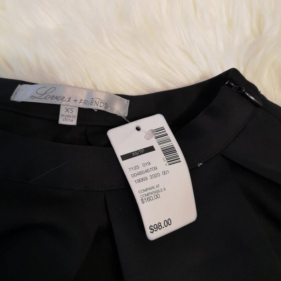 Revolve x Lovers + Friends Pleated Mini Skirt in Black - Size XS - Picture 2 of 3